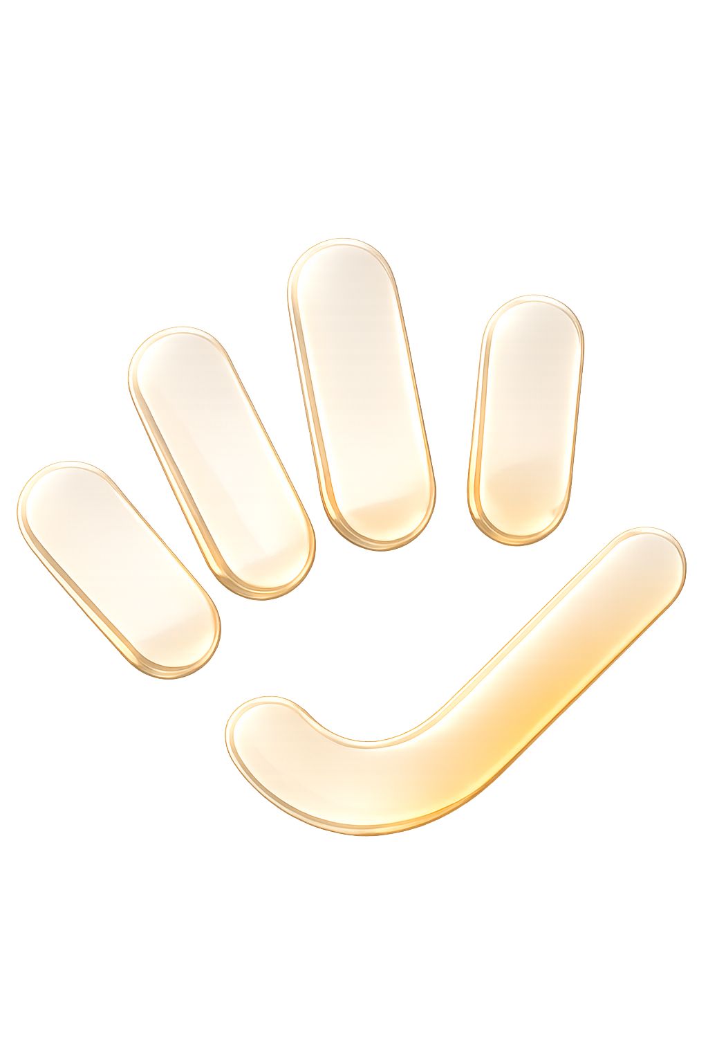 Ícone Mão Liquid Glass